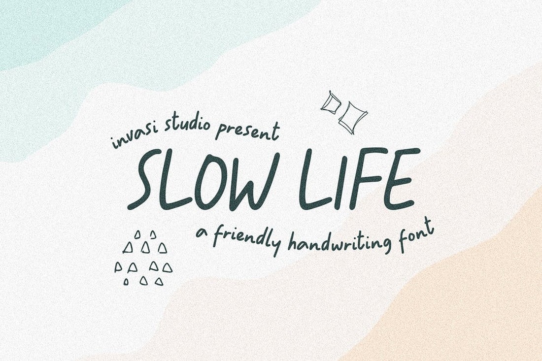 Slowly Life - Friendly Handwritten Font