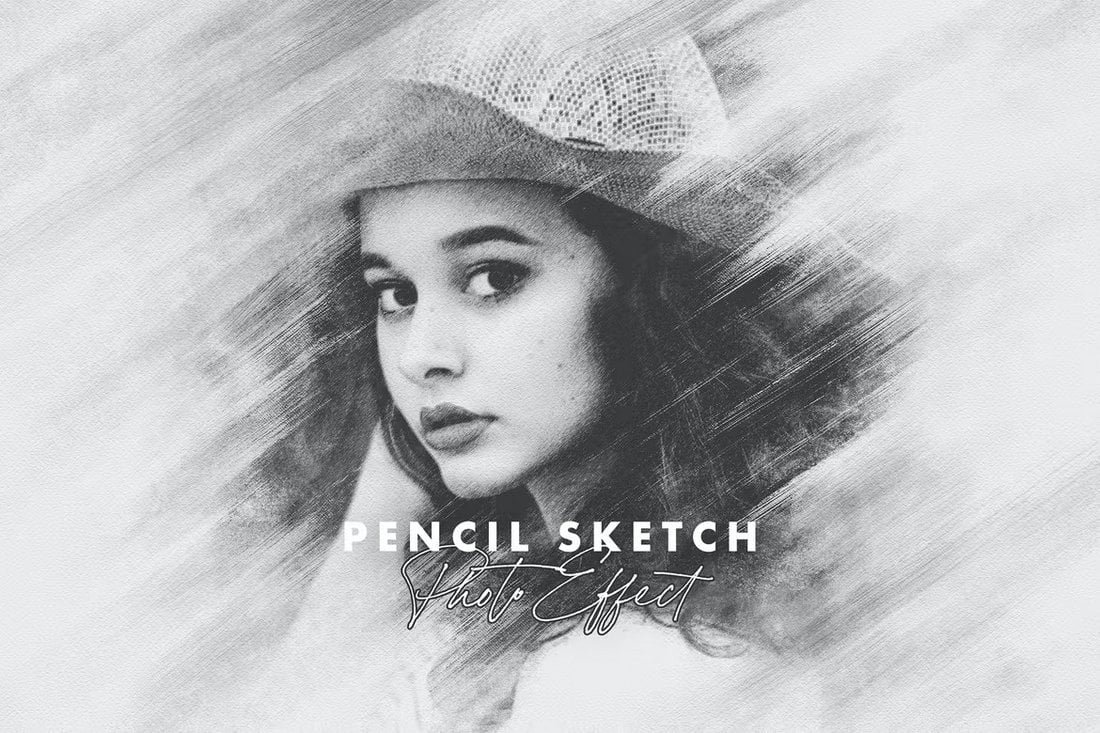 Smudged-Photoshop-Pencil-Sketch-Effect 20+ Photo to Pencil Actions for Photoshop (Sketch + Drawing Effects) design tips 