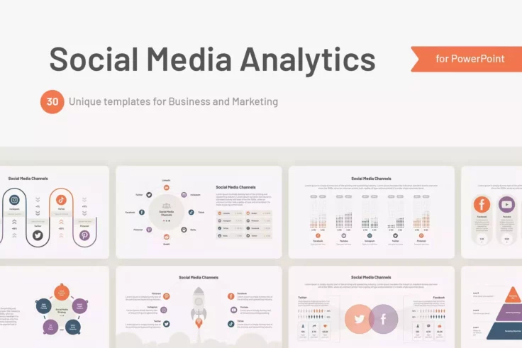 View Information about Social Media Analytics PowerPoint Template