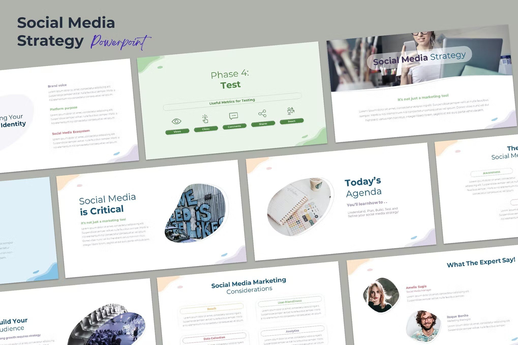 Social-Media-PowerPoint-Template-15 20+ Best Social Media Marketing PowerPoint Templates design tips