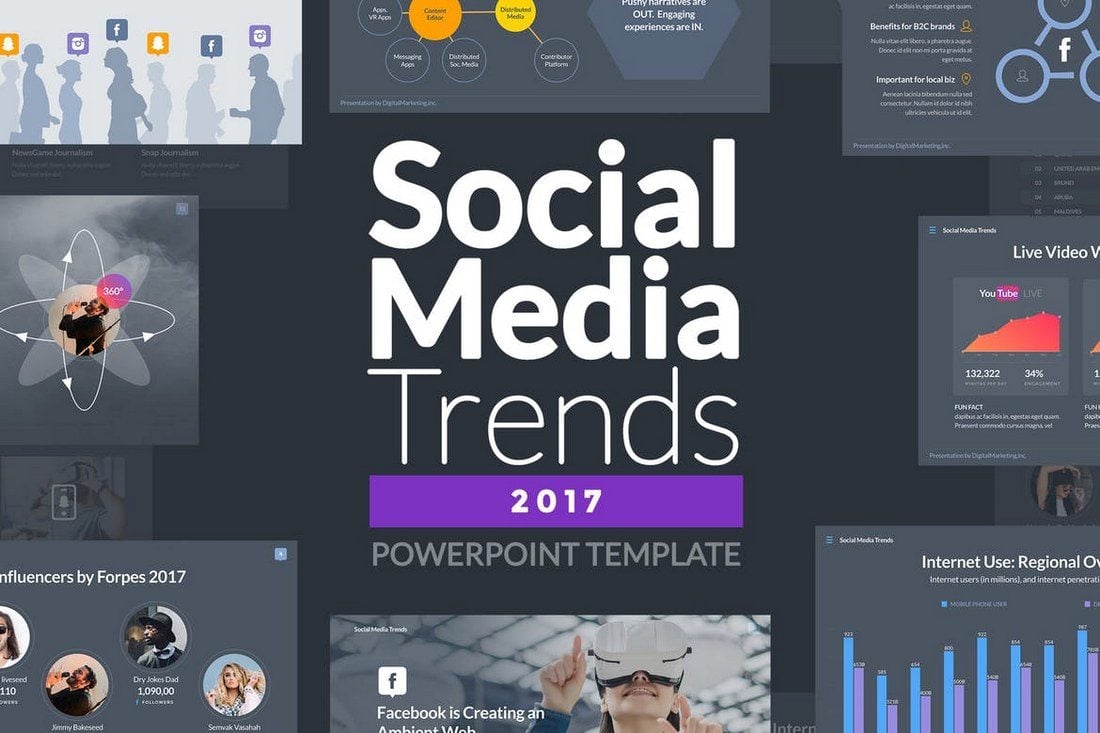 Social-Media-Trends-Powerpoint-Template 20+ Best PowerPoint Templates of 2018 design tips 