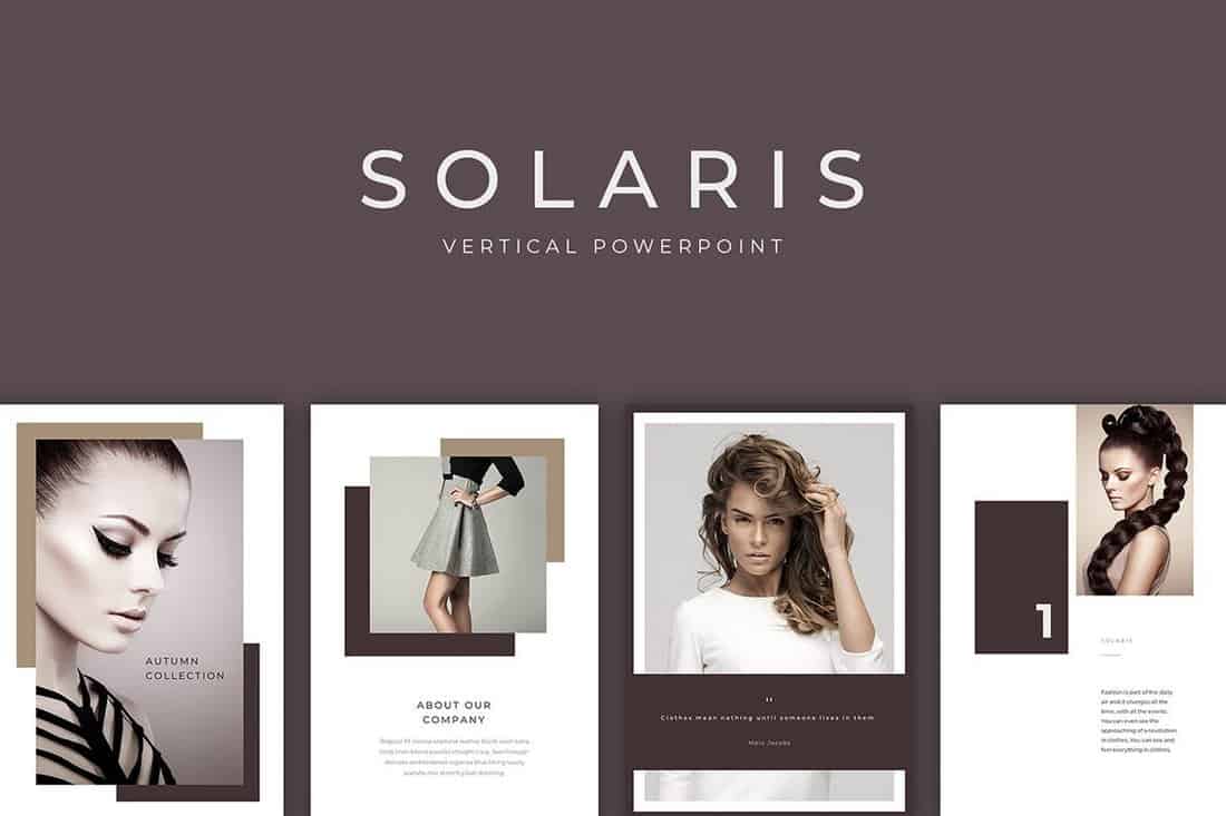 Solaris - Vertical PowerPoint Presentation Template
