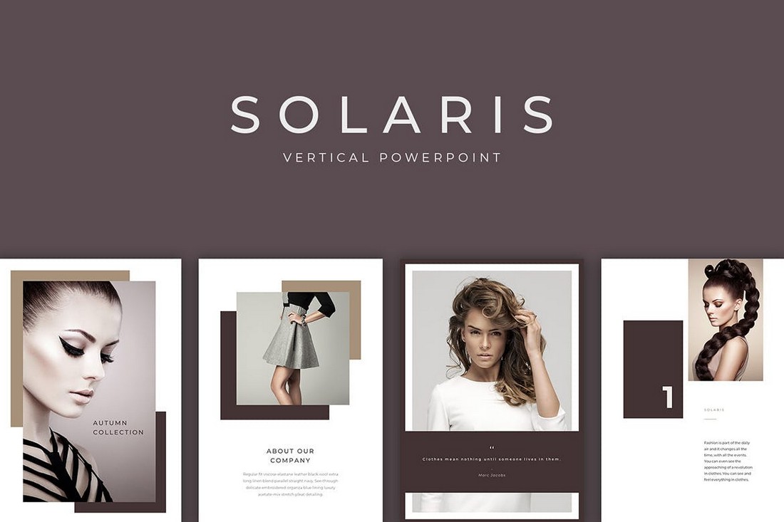 Solaris Vertical PowerPoint Print Template