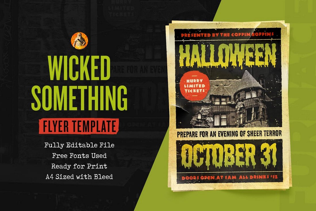 Something-Wicked-Halloween-Flyer-Template 20+ Halloween Flyer Templates design tips 