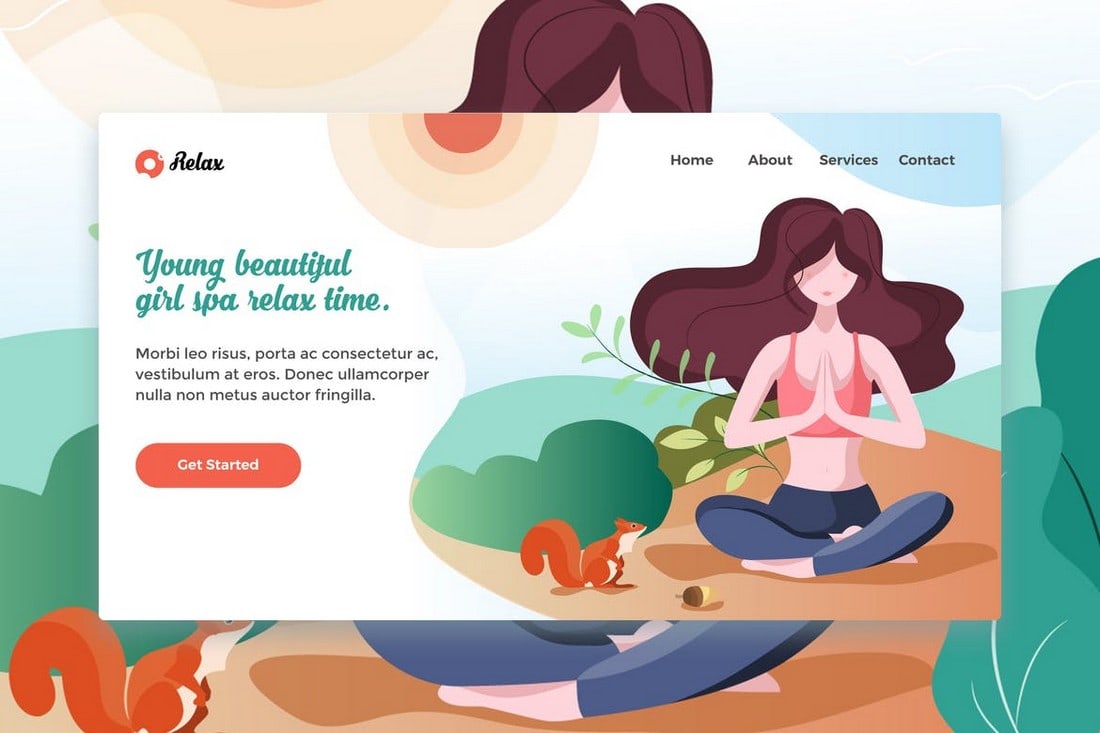 Spa-Landing-Page-Affinity-Designer-Template 20+ Best Affinity Designer Templates & Assets 2020 design tips Inspiration 