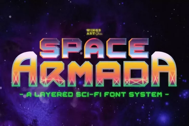 View Information about Space Armada Sci-Fi Font