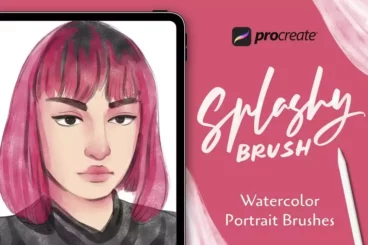 Splashy Brush Procreate Watercolor Brushes