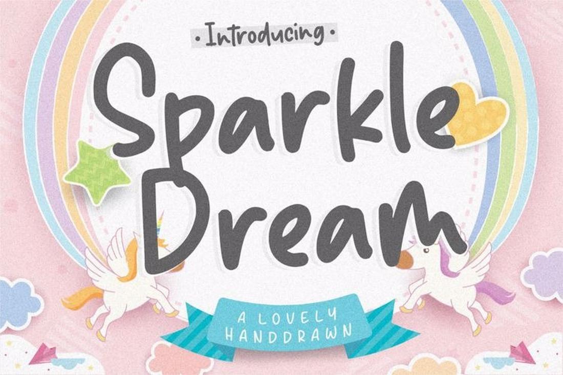 Sparkle Dream - Free Hand-Drawn Font