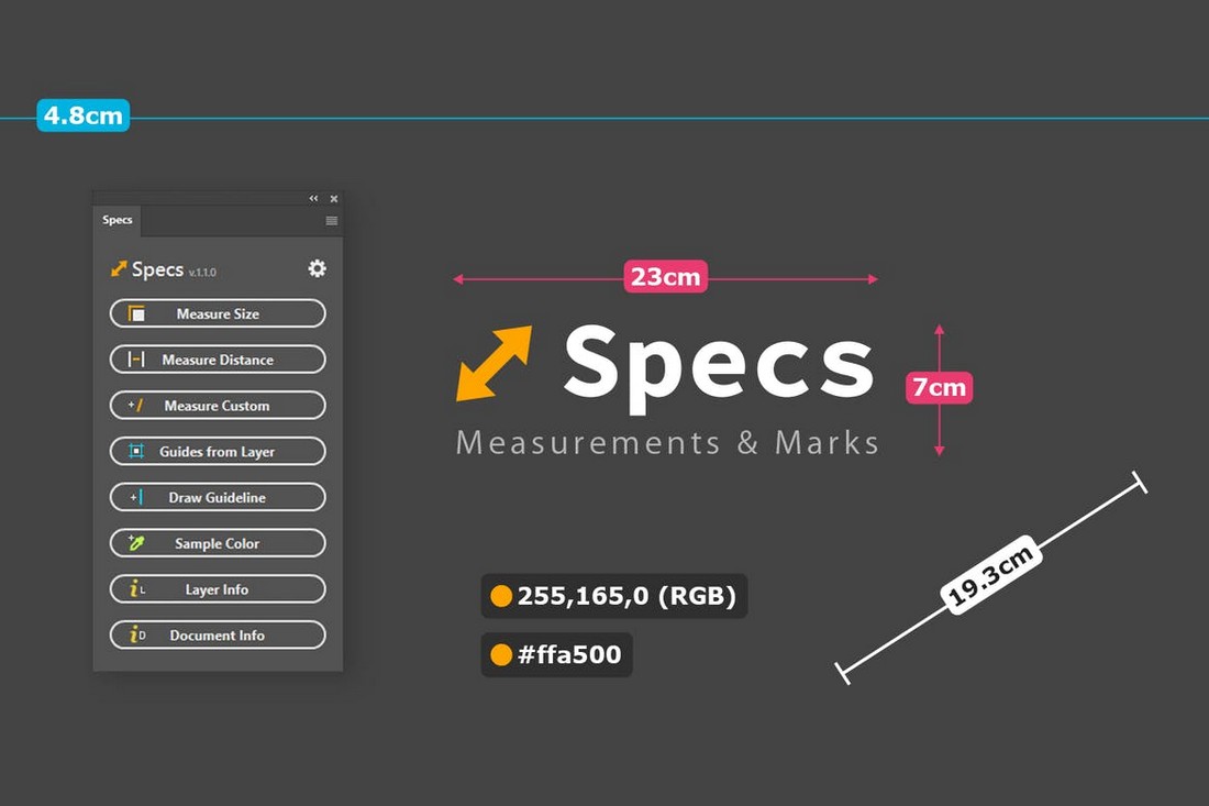 Specs - Custom Measures & Marks PS Plugin