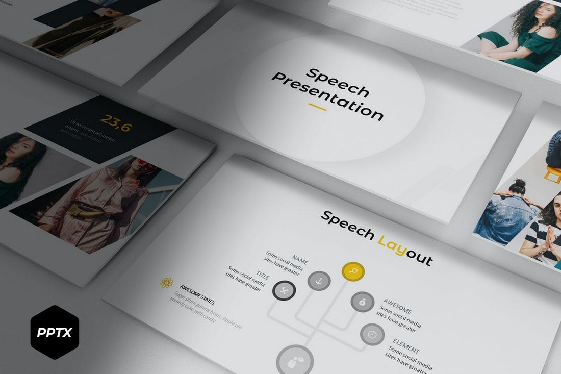 Speech - Minimal Powerpoint Template