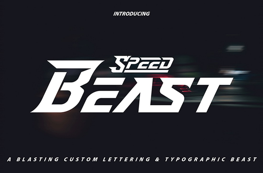 Speed-Beast-Free-YouTube-Font 30+ Best YouTube Fonts (For Thumbnails + Videos) 2020 design tips 