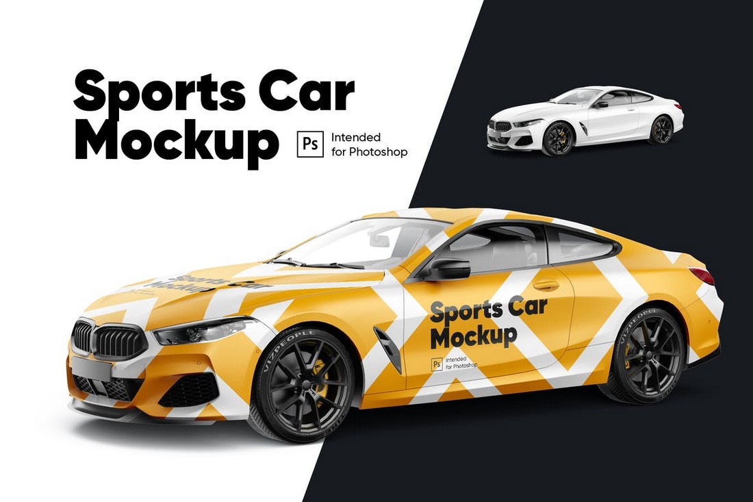 Sports-Car-Decal-Mockup-Template 20+ Car & Van Decal and Wrap Mockup Templates design tips 