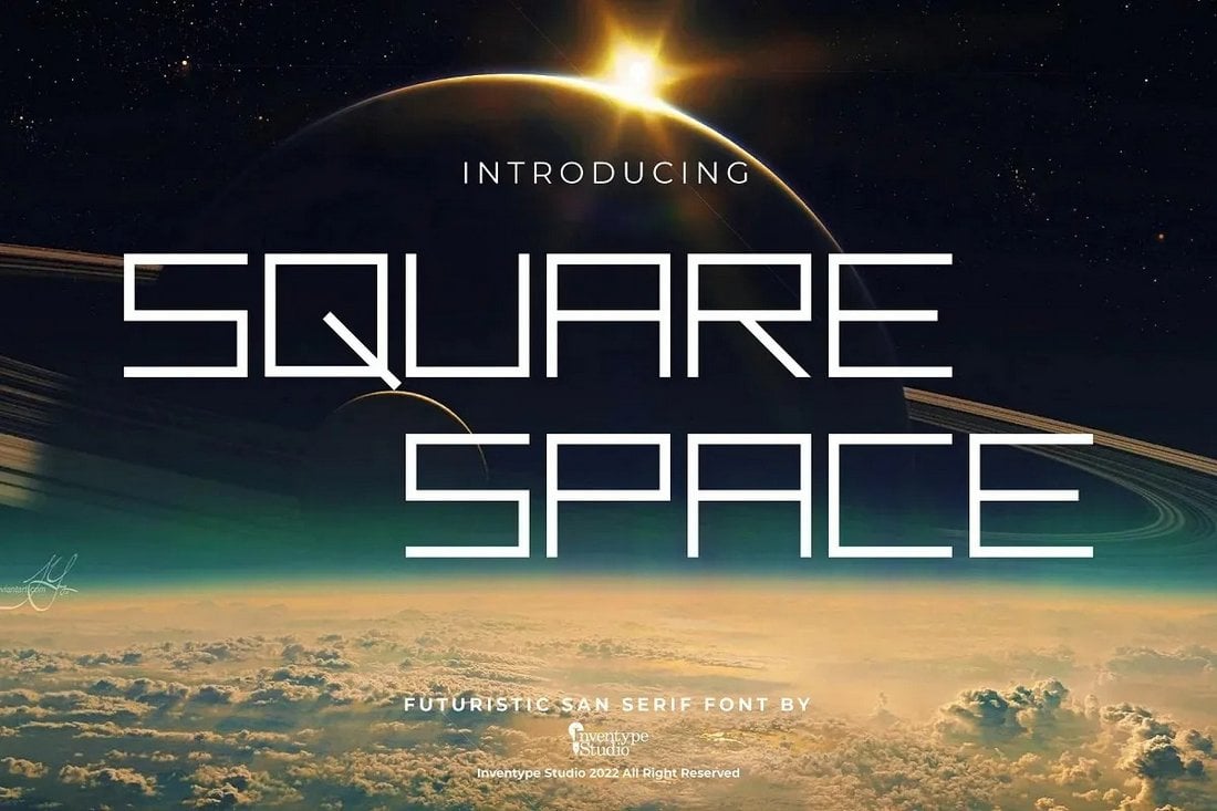 Square Space - Free Space Font