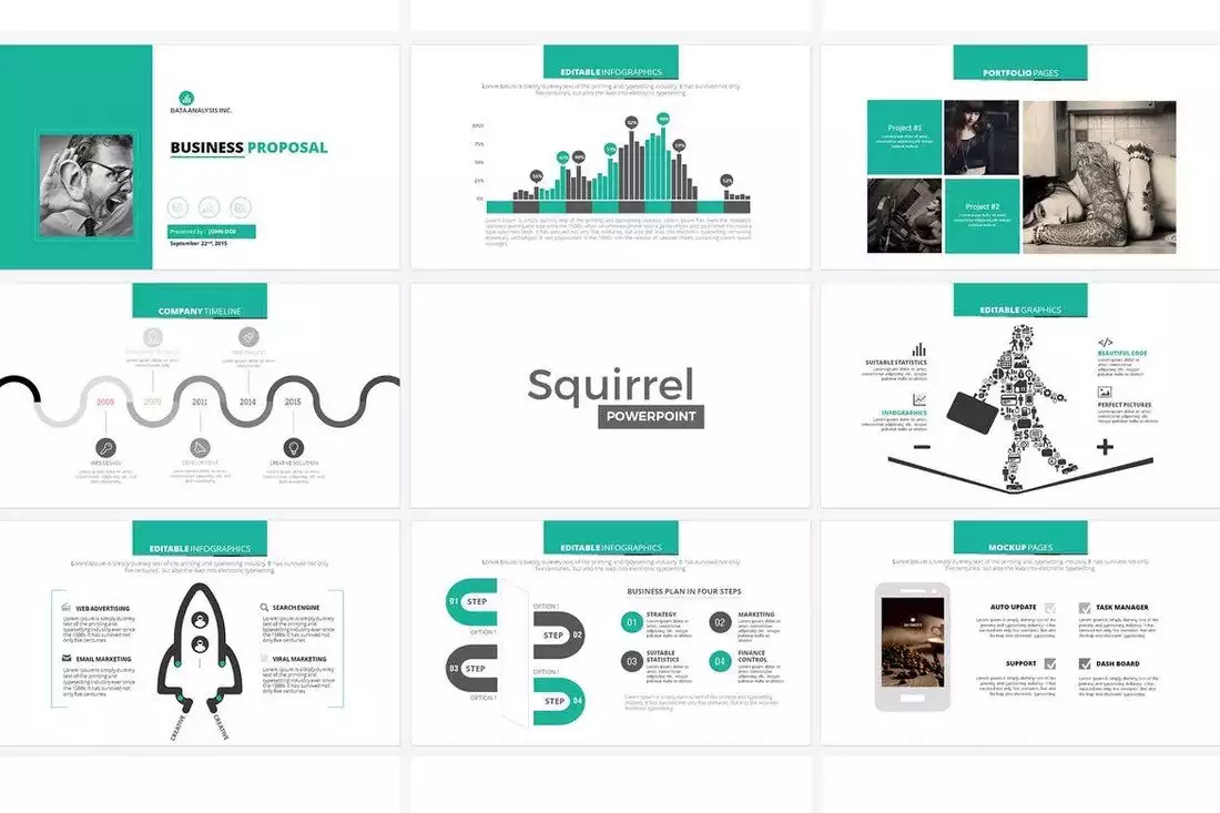 Squirrel PowerPoint Template | Design Shack