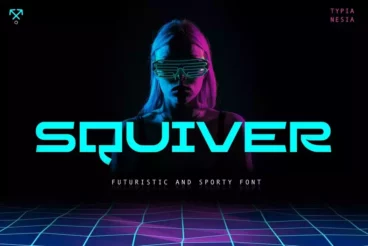 Squiver Futuristic Cyberpunk Font