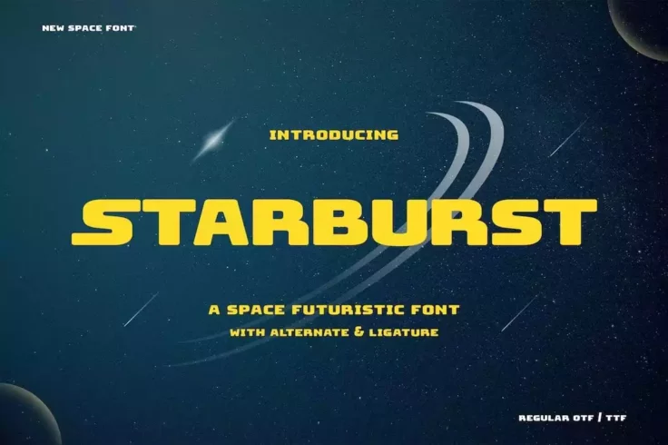 View Information about Starburst Futuristic Font