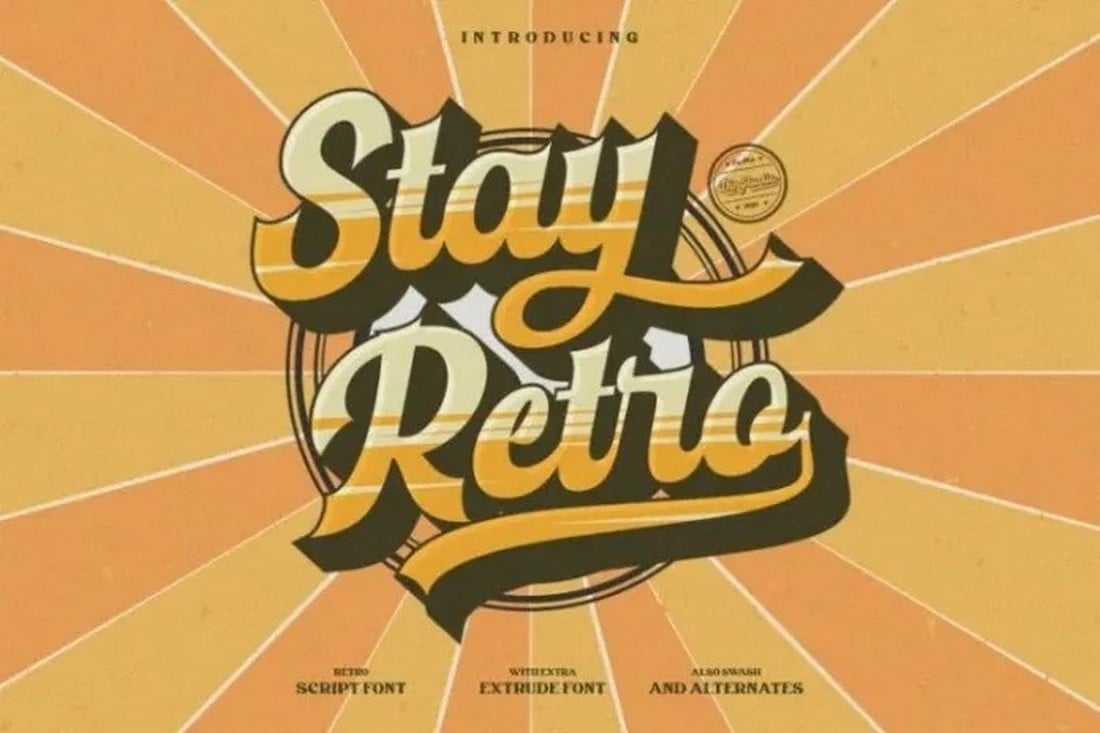Stay-Retro-Free-80s-Font 20+ Best Retro 80’s Fonts (Classic Retro 80’s Typography) design tips 