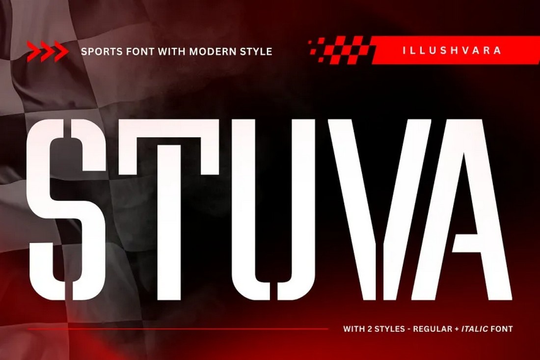 Stuva - Free Dynamic Sports Font