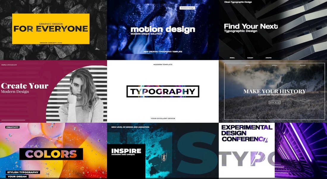 20  Text Typography Templates for Final Cut Pro (Animated Text