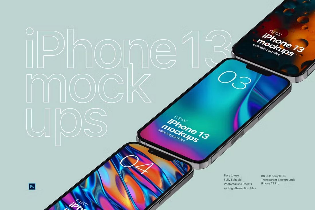 Stylish iPhone 13 Mockups