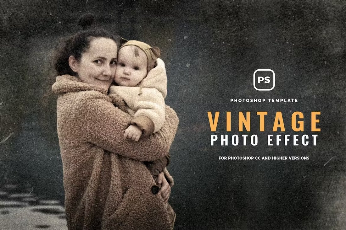 Subtle Vintage Photo Filter Photoshop Effect