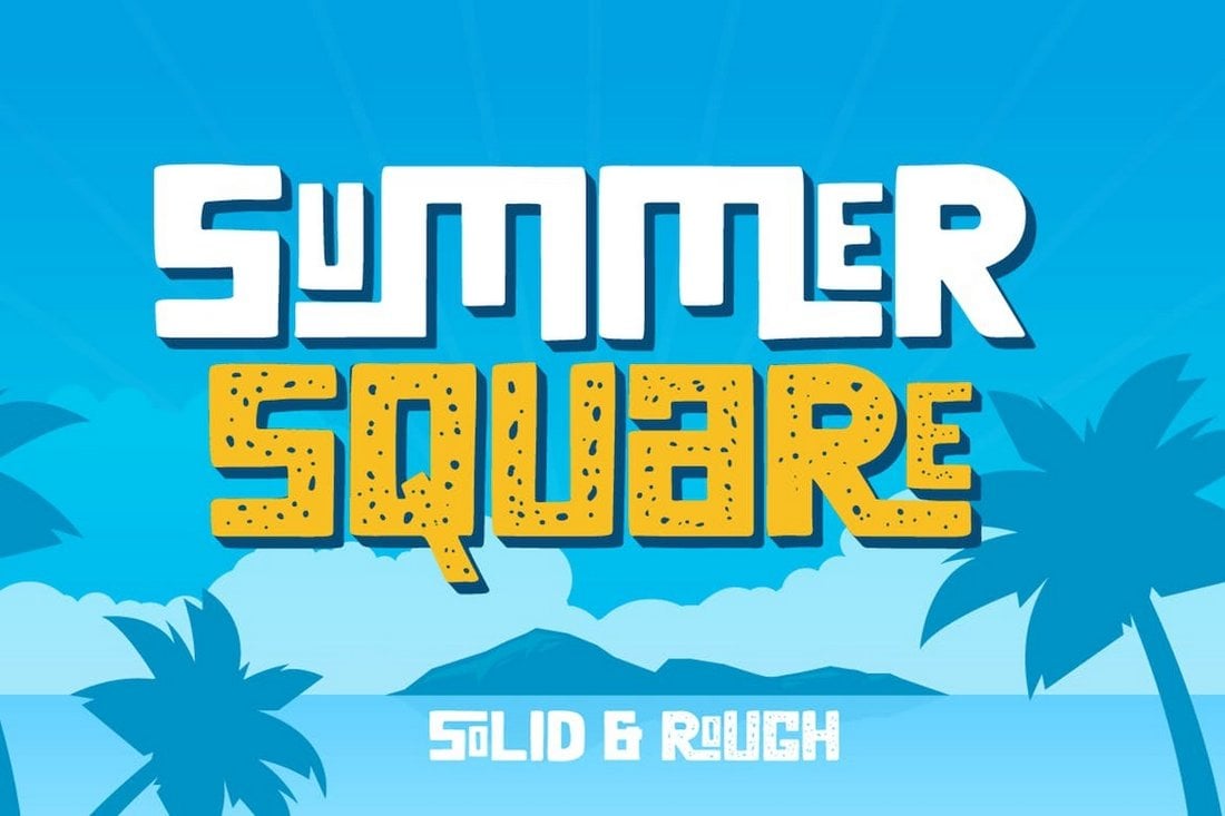 Summer Square - Quirky Summer Font
