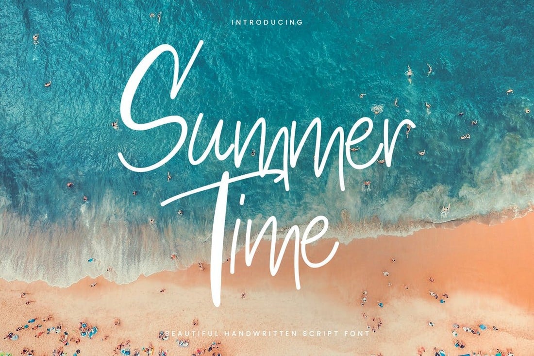Summertime-Thin-Casual-Script-Font 25+ Best Thin & Skinny Fonts in 2022 design tips 