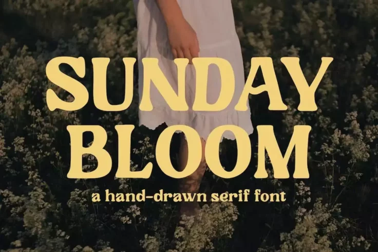 View Information about Sunday Bloom Hand-Drawn Rustic Serif Font