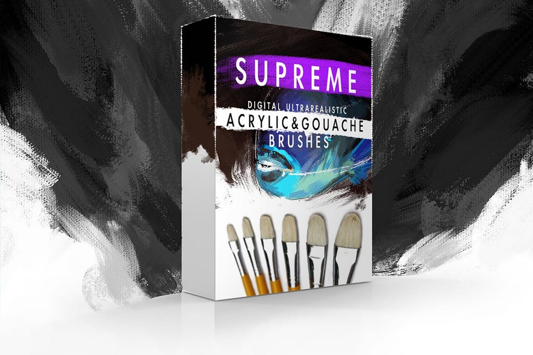 Supreme-Acrylic-Gouache-Photoshop-Brushes-2 30 Best Photoshop Brushes of 2018 design tips 