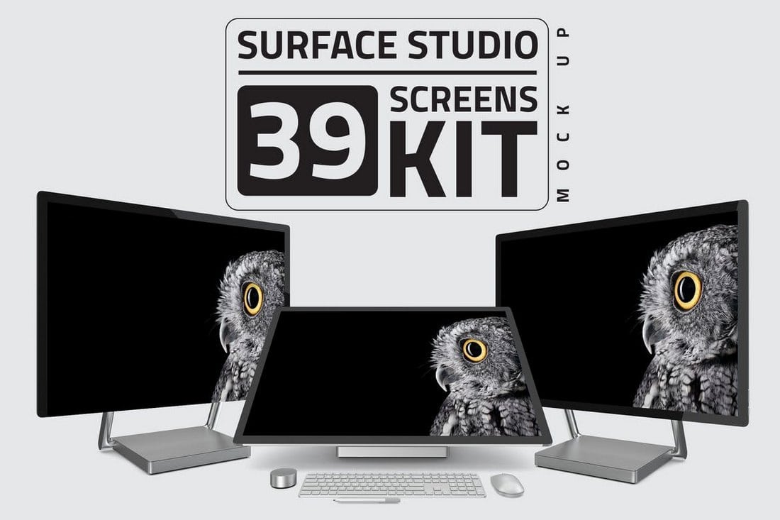 Surface-Studio-Computer-Mockup-Kit-Bundle 20+ Desktop Computer Mockup Templates design tips 