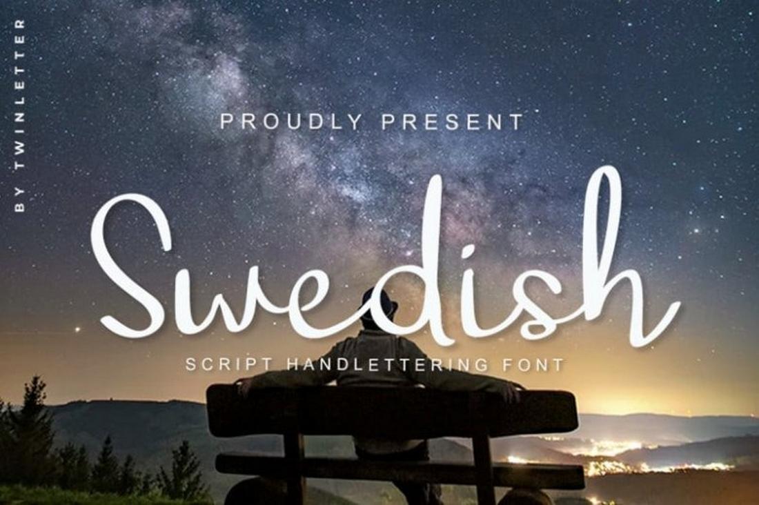 Swedish - Free Script Font