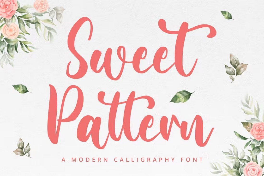 Sweet-Pattern-Modern-Curvy-Font 25+ Best Curvy Fonts in 2022 (Free & Pro) design tips  
