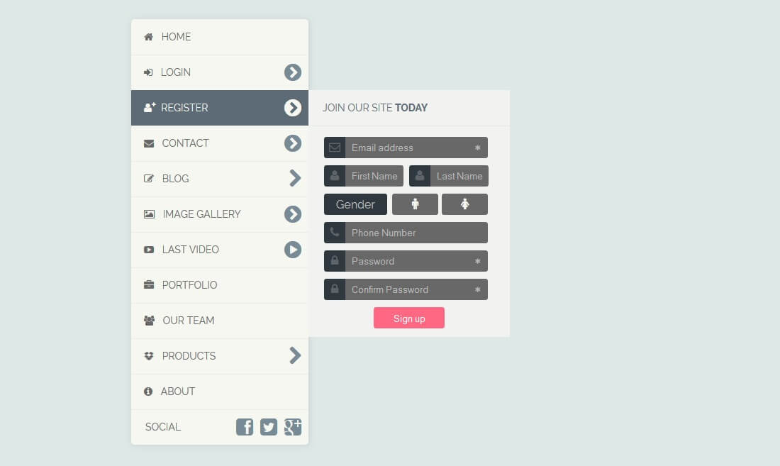 html5-drop-down-menu-template