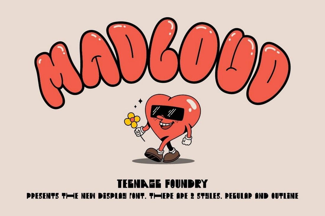 TF Madloud - Phông chữ Logo vui tươi miễn phí