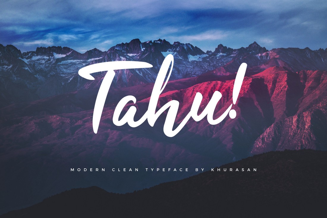 Tahu-Free-Brush-Script-Font 25+ Free Brush, Script & Hand Lettering Fonts design tips 