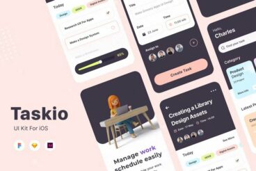 Taskio 35+ Best Mobile App UI Design Examples + Templates - Shack Design