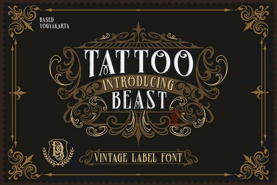 Tattoo Beast - فونت تاتو برای مردان