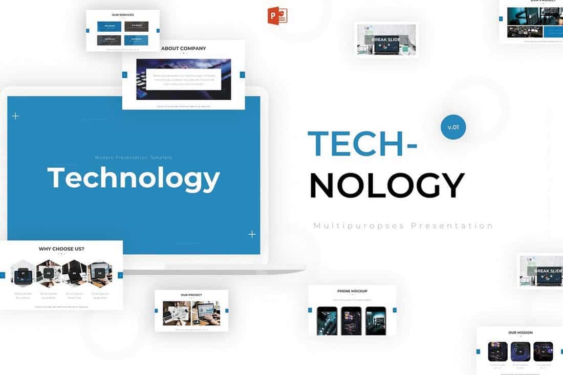 Technology-Modern-Powerpoint-Template 30+ Best Science & Technology PowerPoint Templates design tips Inspiration|powerpoint|science|technology 