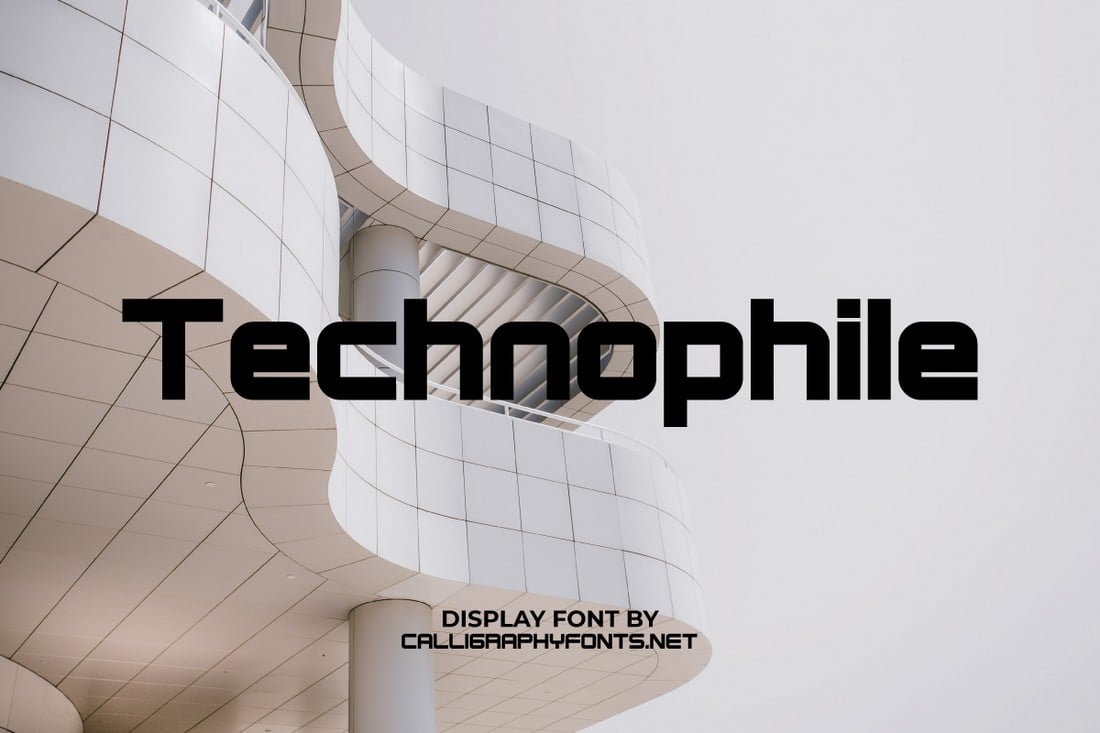 Technophile - Free Techno Font