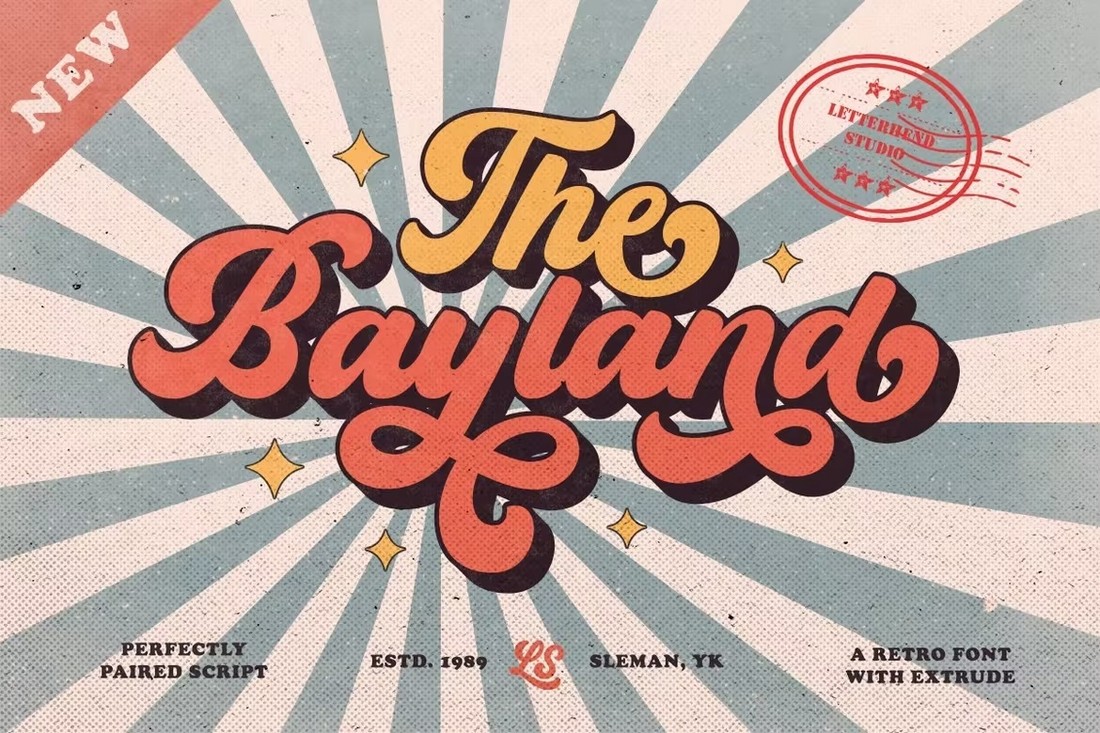 The-Bayland-Retro-Vintage-Font 20+ Best Retro 80’s Fonts (Classic Retro 80’s Typography) design tips 