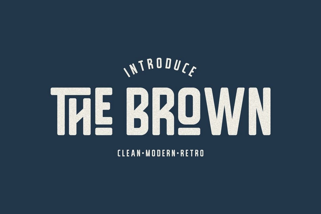 The Brown - Retro T-Shirt Font