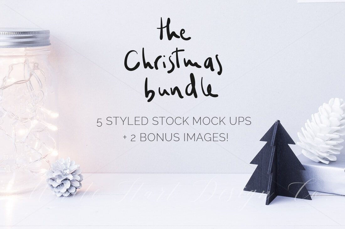 The-Christmas-Mock-up-BUNDLE 100+ Christmas Mockups, Icons, Graphics & Resources design tips 