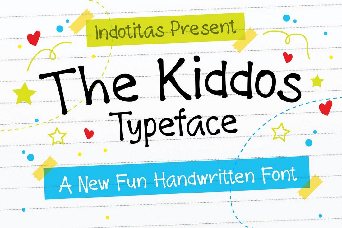 The-Kiddos-Fun-Handwritten-Friendly-Font 25+ Best Friendly & Simple Fonts in 2022 (Free & Premium) design tips 