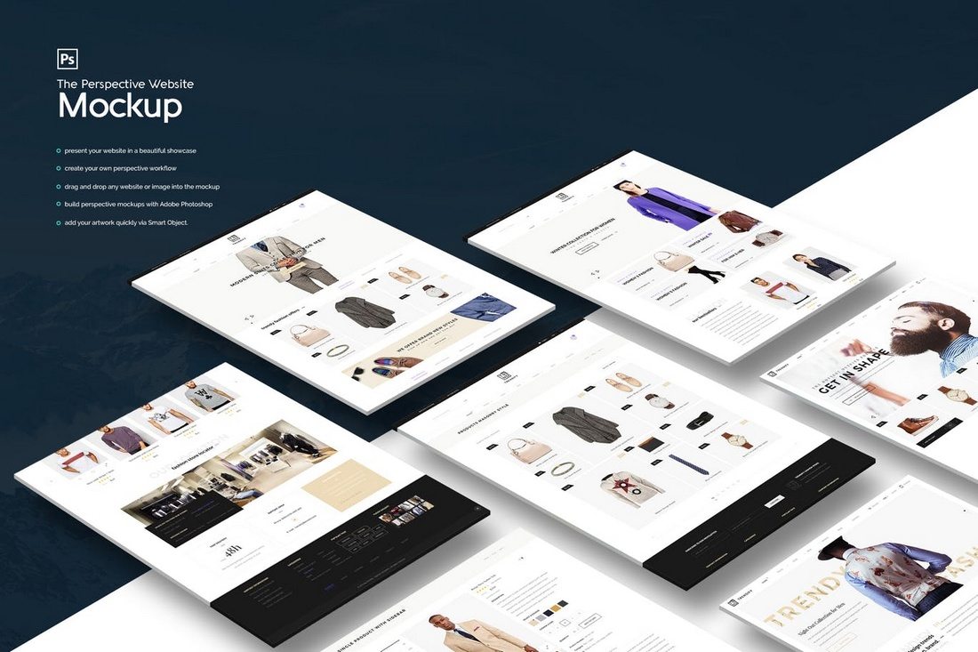 The-Perspective-Website-Mockup 20+ Best Website PSD Mockups & Tools 2019 design tips 