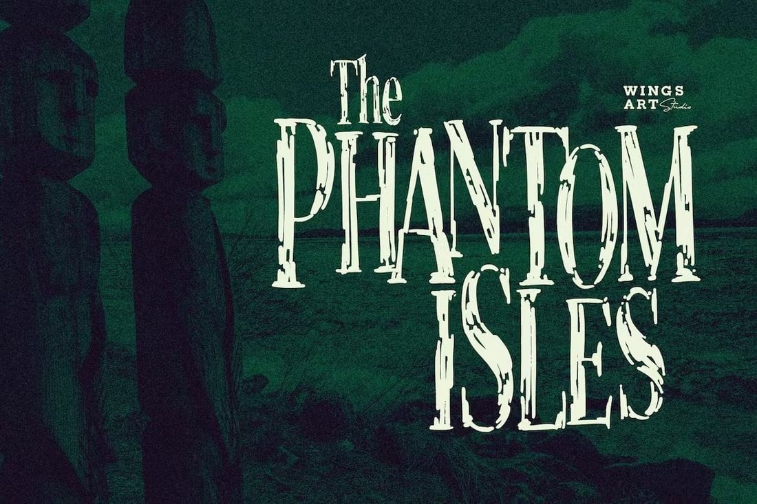 Kepulauan Phantom - Font Layar Seram