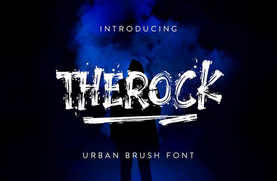 The Rock - Free Urban Brush Font