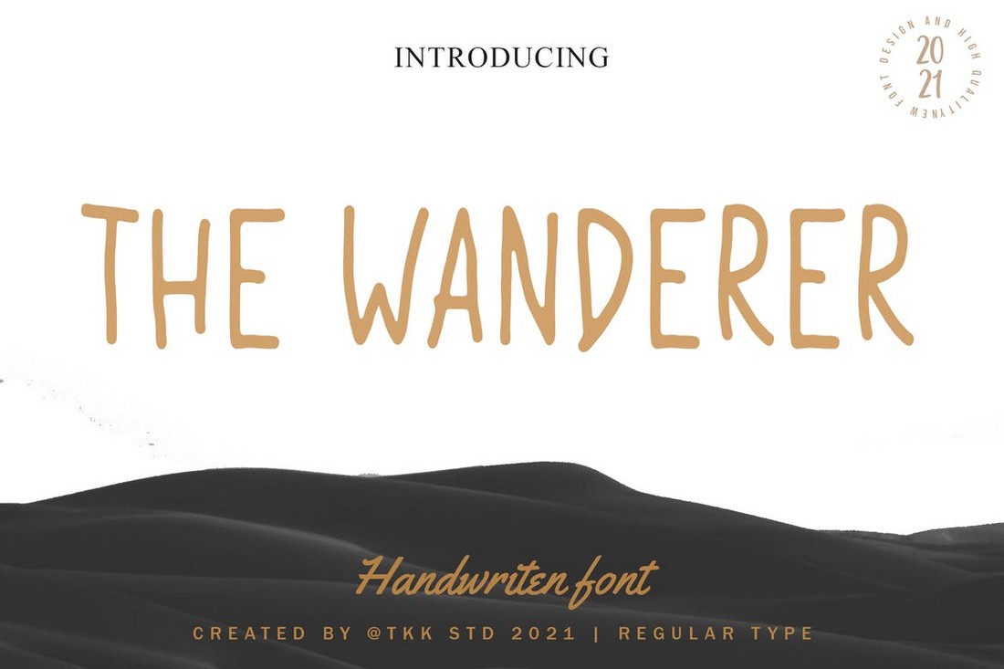 The Wanderer - Condensed Font for Procreate