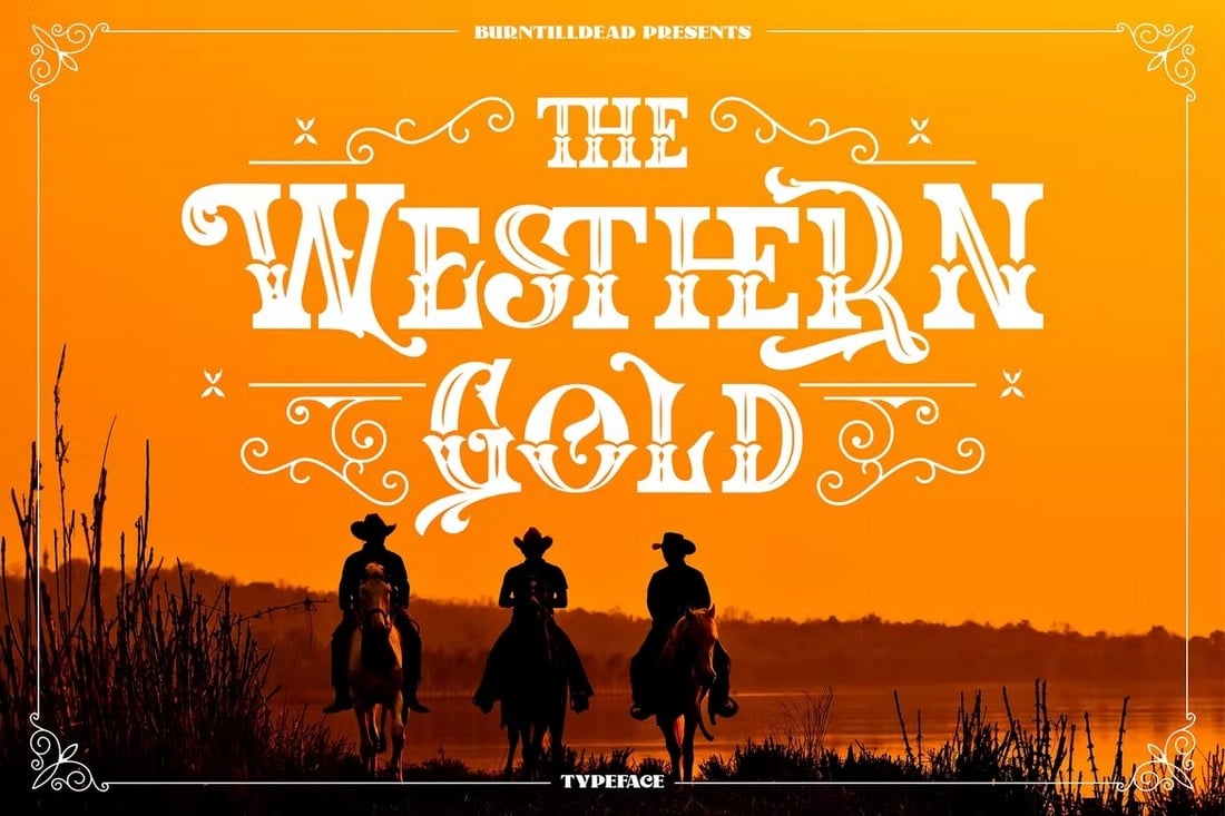 The Western Gold - Classic Old Western Font