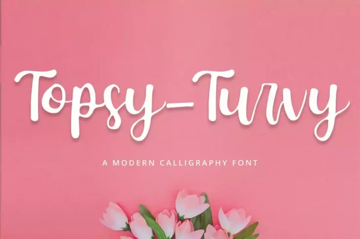 View Information about Topsy Turvy Feminine Cursive Font