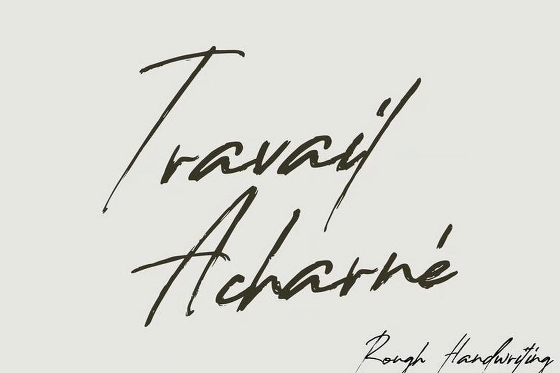 Travail Acharné - Free Imperfect Font